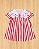 Vestido Listrado Vermelho Much Love Baby - Imagem 1