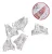 Kit 5 Presilhas Transparentes Curvatura C Unhas Gel 3,5 Cm - Imagem 2