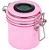 Pote Hermético Rosa Com Higrômetro - Imagem 1
