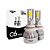 Kit 2 Lâmpada LED C6 mini 9006 30w 27.000lm 12v 6500k - Imagem 1