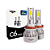 Kit 2 Lâmpada LED C6 mini H11 H8 H9 H16L 30w 27.000lm 12v 8000k - Imagem 1