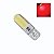 Lâmpada LED T10 Silicone COB 12v Vermelha - Imagem 1