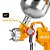 PISTOLA P/PINTURA GRAVITACIONAL 400CC INGCO ASG4041 - Imagem 3