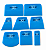 Kit de Espátulas Bluex® para Aplicação de PPF (8 Unidades) - Imagem 1