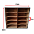 Prateleira Organizadora para Gráficos de Radiestesia em MDF Cru – 10 Compartimentos de 8cm - PROMOÇÃO - Imagem 2
