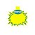 SPLASH AMARELO COM  HORTIFRUTI COM ABA 20X23 COM 100 UNIDADES - Imagem 1