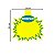 SPLASH AMARELO COM  HORTIFRUTI COM ABA 20X23 COM 100 UNIDADES - Imagem 2