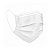 MASCARA POLIPROPILENO RETANGULAR TRIPLA COM ELASTICO CLIP NASAL BRANCA c/ 50 - Imagem 1