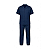 CONJUNTO DE BRIM JALECO E CALCA UNIFORME AZUL XG - Imagem 1