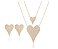 Conjunto Brinco e Colares Coração P e M com zircônias | S1691577 - Imagem 1