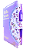 Biblia letra hipergigante ARC com harpa botão e caneta lilás com floral - Imagem 2