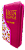 Biblia letra gigante ACF com zíper s/ harpa rosa pink com floral - Imagem 2