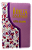 Biblia letra gigante ACF com zíper s/ harpa lilás com floral - Imagem 1