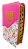 Biblia letra gigante ACF com índice s/ harpa rosa pink com floral - Imagem 1