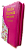 Biblia letra gigante NAA com zíper s/ harpa rosa pink com floral - Imagem 2