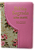 Biblia letra gigante NAA com zíper s/ harpa rosa bebê com floral - Imagem 1