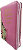 Biblia letra gigante NAA com zíper s/ harpa rosa bebê com floral - Imagem 2