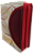 Biblia letra grande ARC com zíper nude estampada detalhe vinho, palavras de Deus em azul e Jesus em vermelho. Pequena L1 - Imagem 2