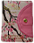 Biblia letra grande ARC com botão, s/ zíper rosa floral, palavras de Deus em azul e Jesus em vermelho. Pequena L16xA12,5 - Imagem 2