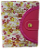 Biblia letra grande ARC com botão, s/ zíper rosa floral, palavras de Deus em azul e Jesus em vermelho. Pequena L16xA12,5 - Imagem 2