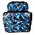 Bag com isopor Laminado e bolso grande Laminado Camuflado Azul - Imagem 3