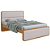 CAMA CASAL LOPAS LOOP CASAL OFF WHITE/AMENDOA CLEAN - Imagem 1