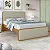 CAMA CASAL LOPAS LOOP CASAL OFF WHITE/AMENDOA CLEAN - Imagem 2