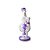 Bong de Vidro Abduzido Gold Line Médio Skull Roxo - Imagem 3