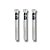 Kit 3 Piteiras de Vidro Simples Bocal Flat - Imagem 1