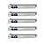 Kit 5 Piteiras de Vidro Simples Bocal Flat - Imagem 2