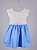 Vestido Infantil De Crochê Lavínia Azul-bebê - Imagem 1