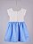 Vestido Infantil De Crochê Lavínia Azul-bebê - Imagem 2