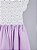 Vestido Infantil De Crochê Lavínia Bolinha Lilás - Imagem 5