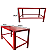 Mesa BRK Vermelho - Imagem 5