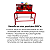 KIT Bancada + Painel + Suportes 1 - Vermelho - Imagem 6