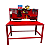 KIT Bancada + Painel + Suportes 1 - Vermelho - Imagem 1