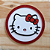 Aplique Círculo Personalizado - Hello Kitty  -  8cm - 1 unidade - Imagem 1