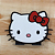 Cenário Rosto Personagem - Hello Kitty - 8 cm - 1 unidade - Imagem 1