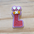 Aplique Inicial Glitter - Casa Mágica da Gabby - 5cm - 1 unidade - Imagem 1