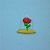 Aplique Rosa Bela e a Fera - Princesas - 8cm - 1 unidade - Imagem 1