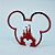 Cenário Castelo com Silhueta Mickey - Minnie - 15cm - 1 unidade - Imagem 2
