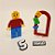 Aplique nome Duplo - Lego - 6cm - 1 unidade - Imagem 2