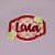Aplique Kitkat Nome e flores - Moranguinho - 8cm - 1 unidade - Imagem 1