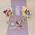 Aplique Nome Duplo - Bluey e Bingo - 3cm - 1 unidade - Imagem 2
