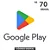 Gift Card Google Play R$70 Reais - Código Digital - Imagem 1