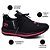 Kit 3 Pares Tênis Esportivo Academia Runway Running Feminino - Preto/Rosa E Branco/Preto E Preto/Verde - Imagem 5