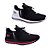 Kit 2 Pares Tênis Esportivo Academia Runway Running Feminino - Preto/Rosa E Branco/Preto - Imagem 1