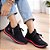 Tênis Esportivo Academia Caminhada Runway Running Feminino - Preto/Pink - Imagem 1