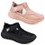 Kit 2 Pares Tênis Sapatilha Sapato Runway Cindy Feminino - Preto E Nude - Imagem 1