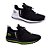 Kit 2 Pares Tênis Esportivo Academia Runway Running Masculino - Preto/Verde E Branco/Preto - Imagem 1